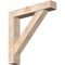 Ekena Millwork Traditional Craftsman Smooth Bracket w/ Offset Brace, Douglas Fir, 7 1/2"W x 42"D x 42"H BKT0806X42X42TRA04SDF - alternate 1